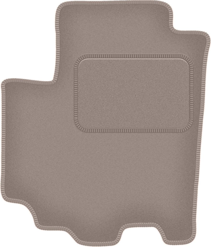 Fahrerfußmatte Velours beige passend für Suzuki SX-4 S-Cross FL (2018-, Crossover) – mit Befestigungen – passgenau