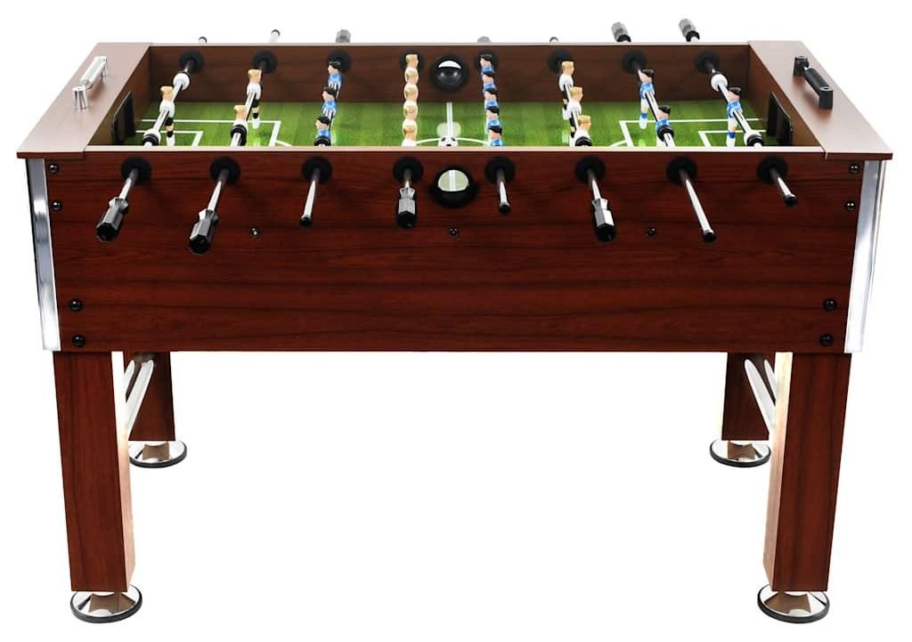 vidaXL Stolný futbal Oceľ 60 kg 140 x 74,5 x 87,5 cm Hnedý Obrázok produktu 