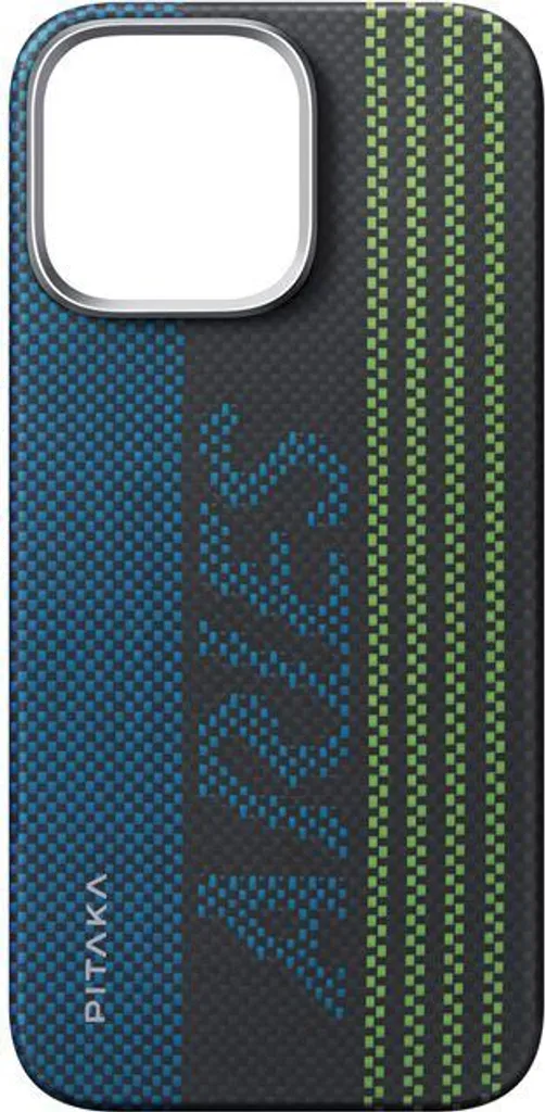 Pitaka x Aries Étui iPhone 16 Pro Max Tactile avec Porte-Carte Tissé