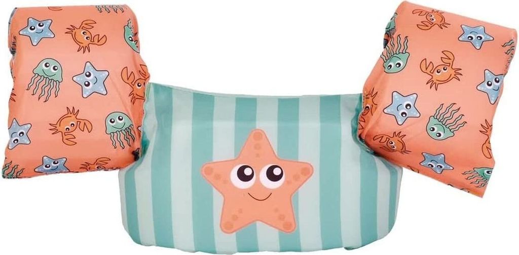 Swim Essentials Puddle Jumper – zelená/ružová – Animal Obrázok produktu 