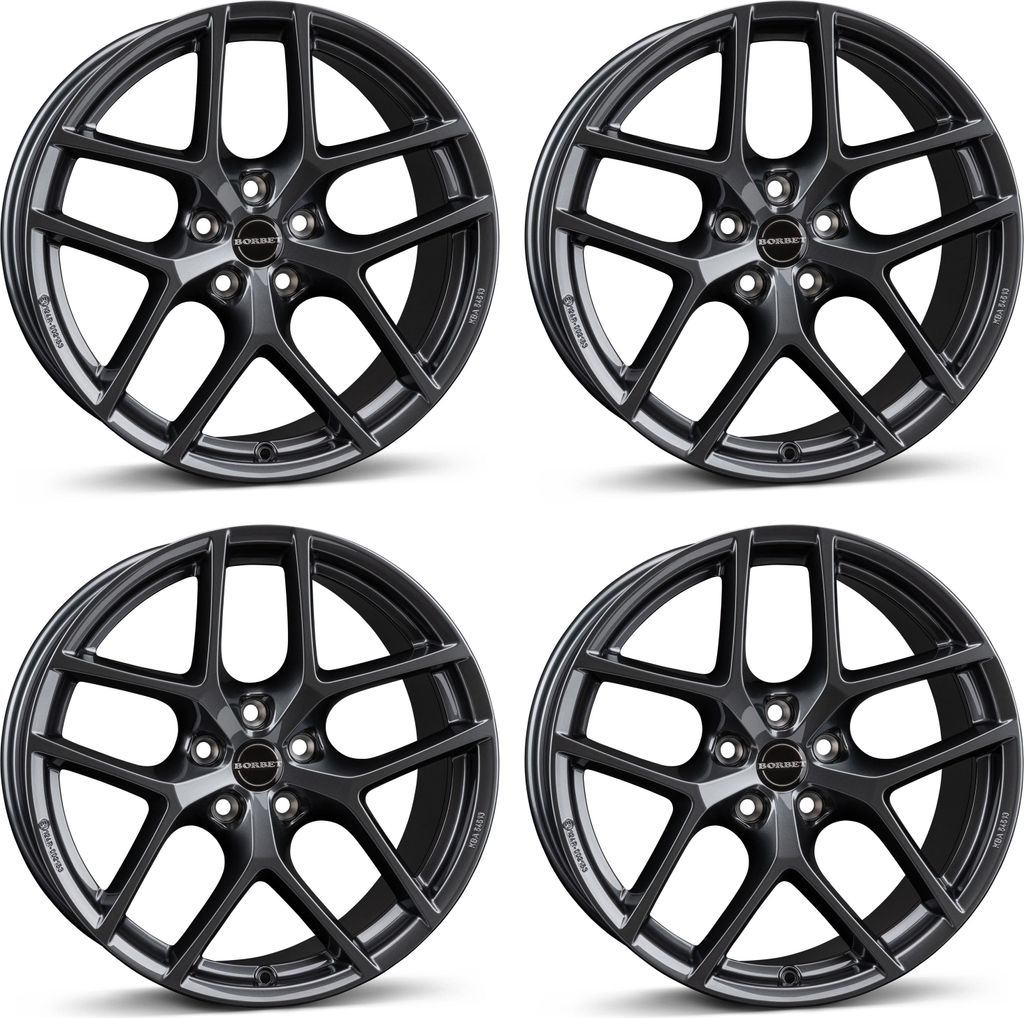 4 Borbet Felgen Y 9.5x19 ET45 5x114.3 GREY für Tesla Model Y 5x114.3 GREY für Tesla Model Y Aluräder