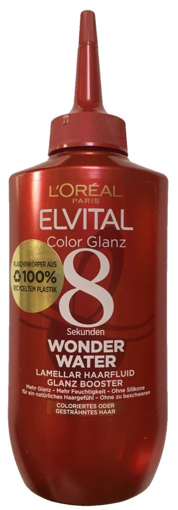 L'Oréal Paris Elvital Hair Treatment for Smooth Hair with Acidal Care Formula Colour Shine 8 Seconds Wonder Water Hair Fluid 200ml