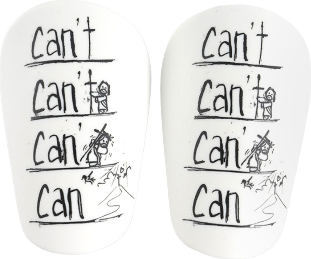 1 Paar Mini-Schienbeinschoner mit Buchstaben, rutschfest, für Kinder, Jugendliche, Erwachsene, Spieler, Miniatur-Schienbeinschoner, Schutzausrüst...