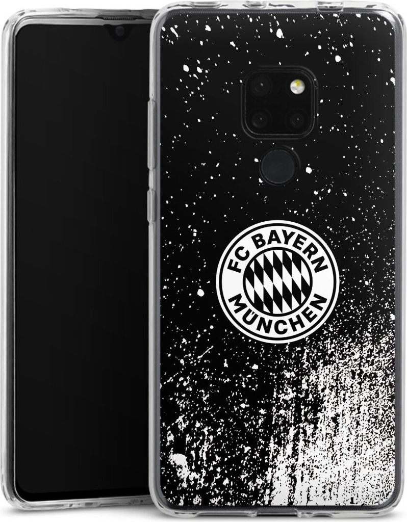 DeinDesign Handyhülle für Huawei Mate 20 Silikon Hülle Case Smartphone Schutzhülle FC Bayern München FCB Offizielles Lizenzprodukt
