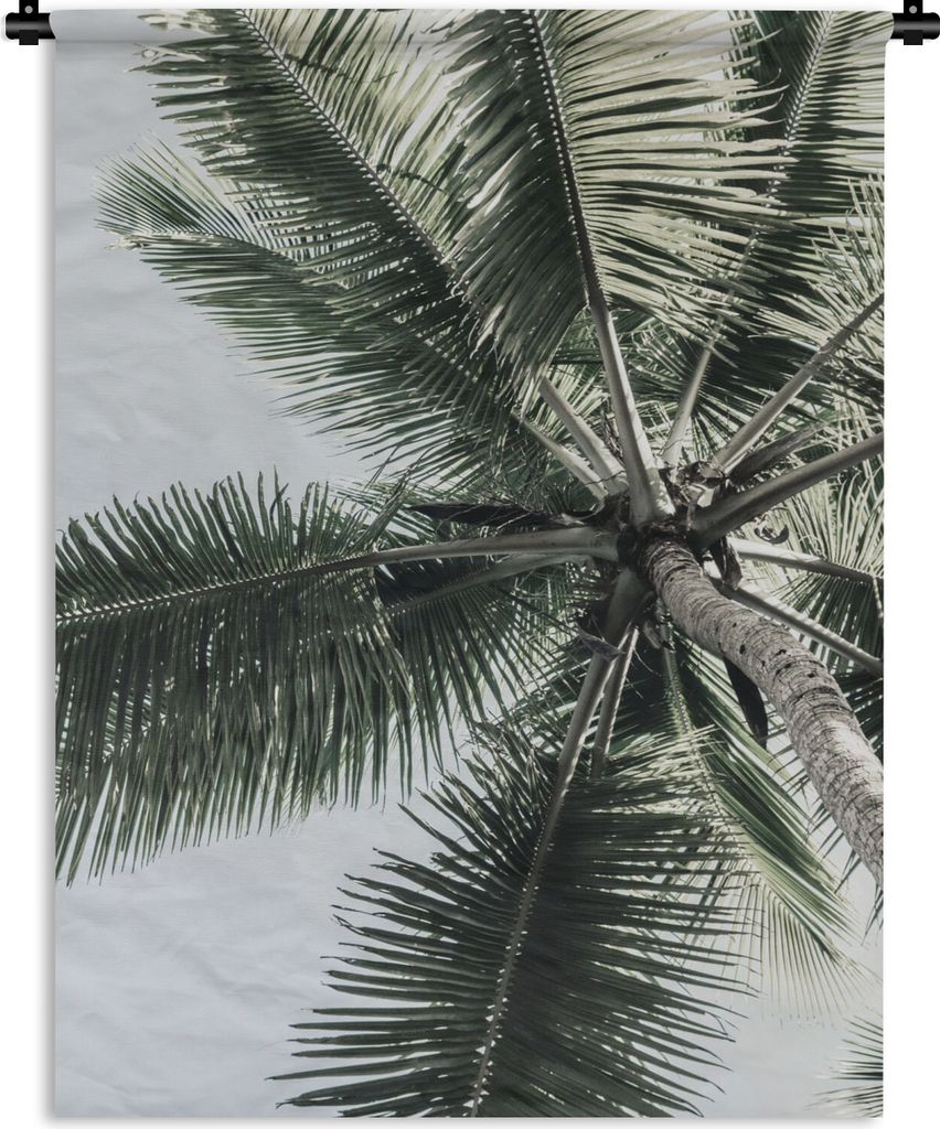 MuchoWow Wandteppich Wandbehang Palme - Tropisch - Sommer 120x160 cm Tapisserie Dekoration Wandtuch - Wohnzimmer - Moderne