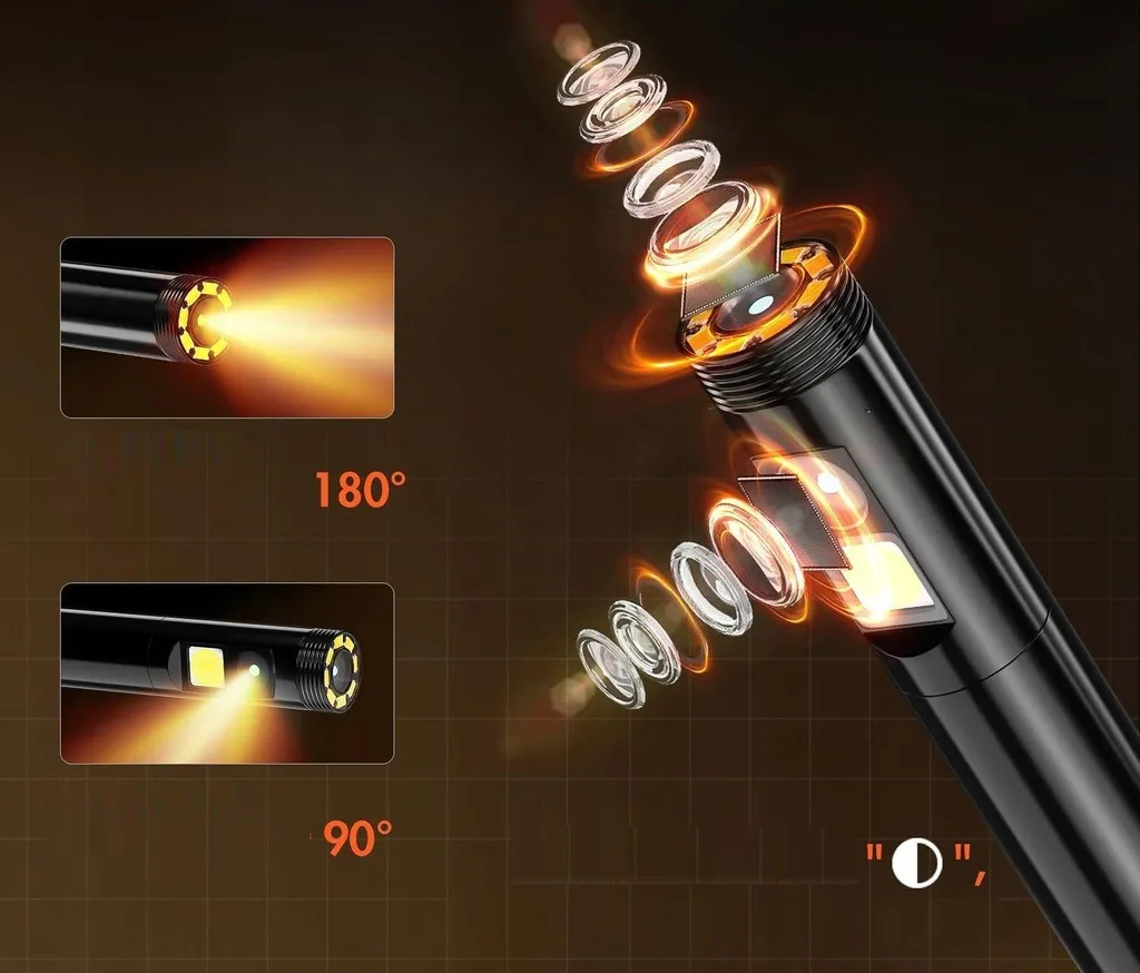 Endoscope rigide avec écran intégré 4,3 pouces et câble de 2 mètres - 4