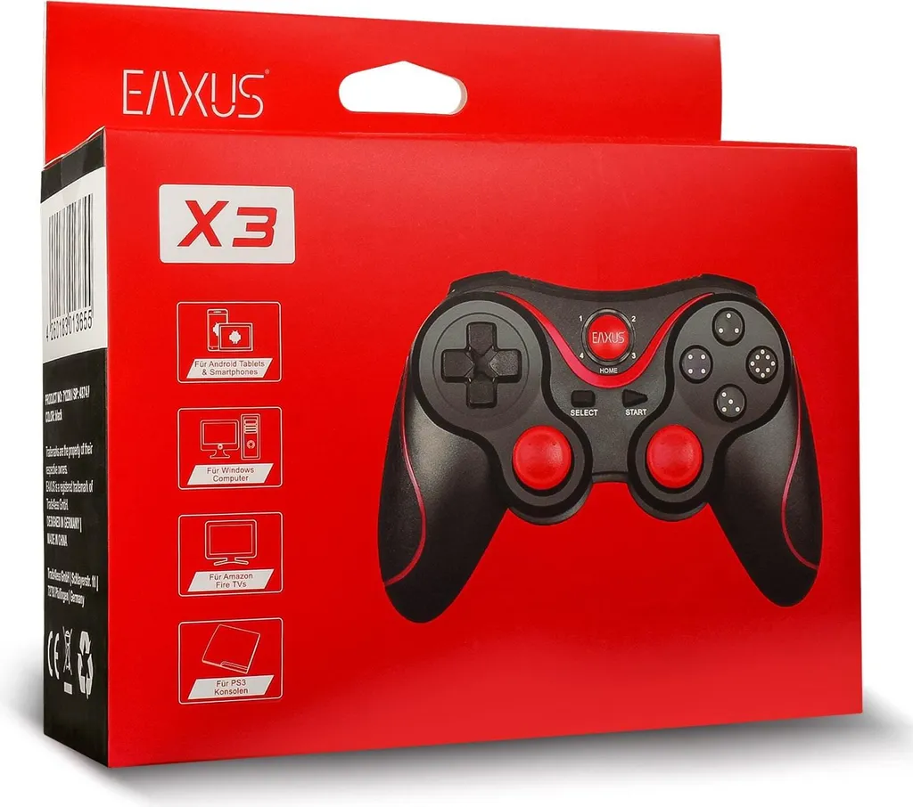 Manette de jeu Bluetooth compatible PS3 et Android Eaxus Noire - 11