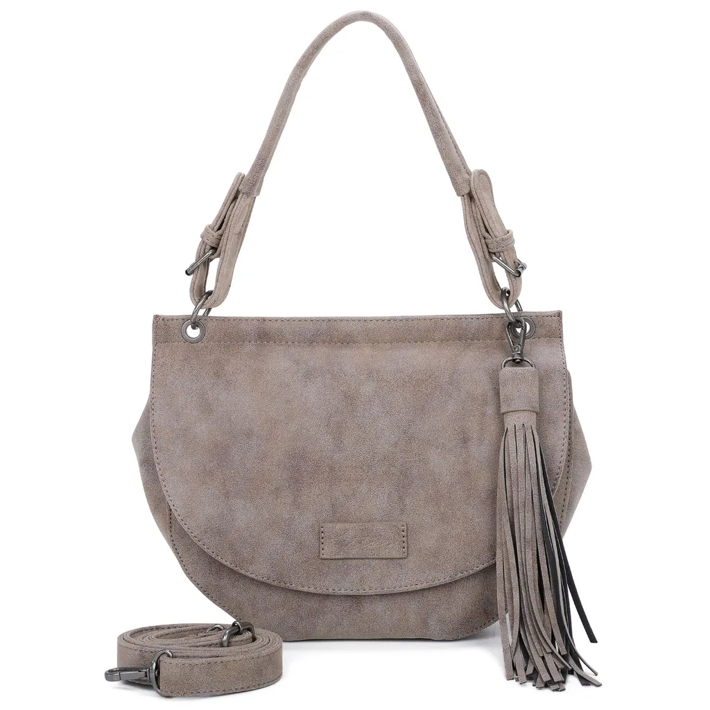 Fritzi aus Preußen Fritzi41 Hobo Old Wood: Borsa Vintage Vegan Marrone