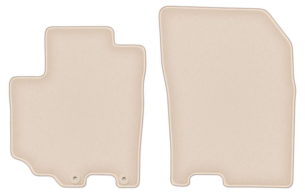 DURBAN Beige Velours-Fußmatten vorne für Suzuki SX-4 S-Cross Crossover (2013-)
