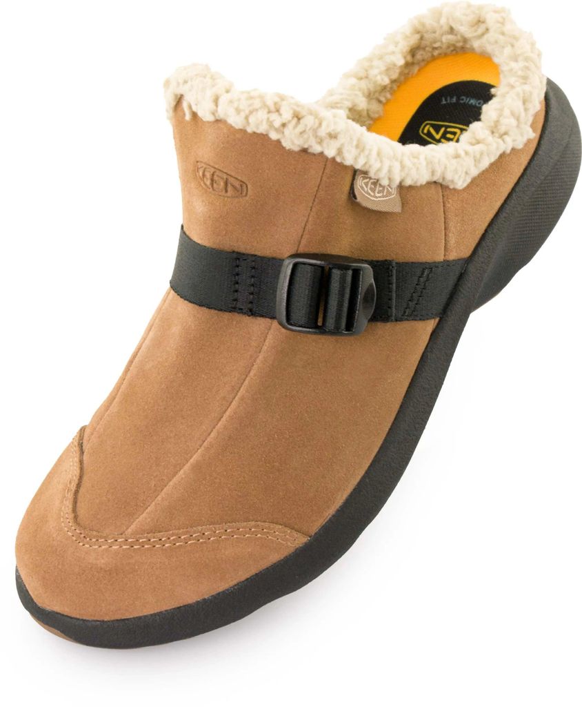 Keen Wmns Hood Clog Toasted Coconut-Schwarzbraun