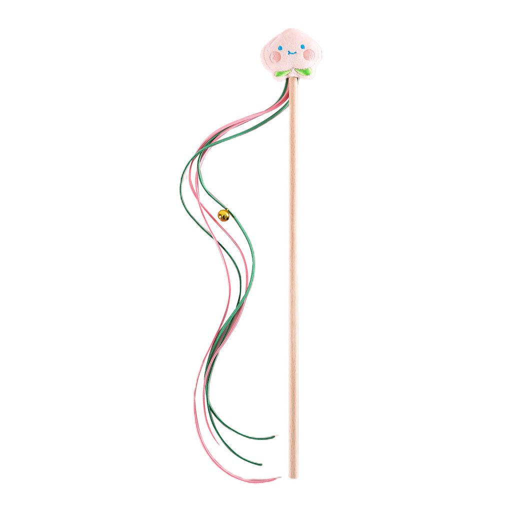 Katzenspielzeug, interaktives Katzenspielzeug mit Quaste und Glöckchen, kreatives Cartoon-Design, bequemer Griff, lindert Langeweile, Katzenspielz...