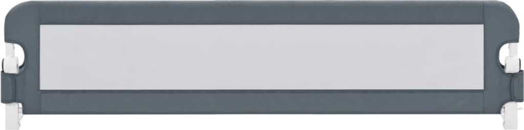 Langlebige Kleinkind-Bettschutzgitter Grau 180x42cm Polyester - Möbel662160 - Schutzgitter-Zubehör