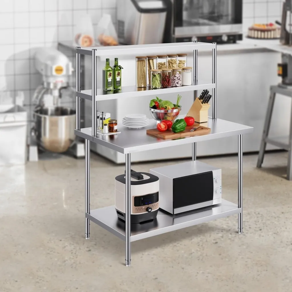 Table de cuisine inox stable 1219x640 mm : finies les surfaces fragiles - 8
