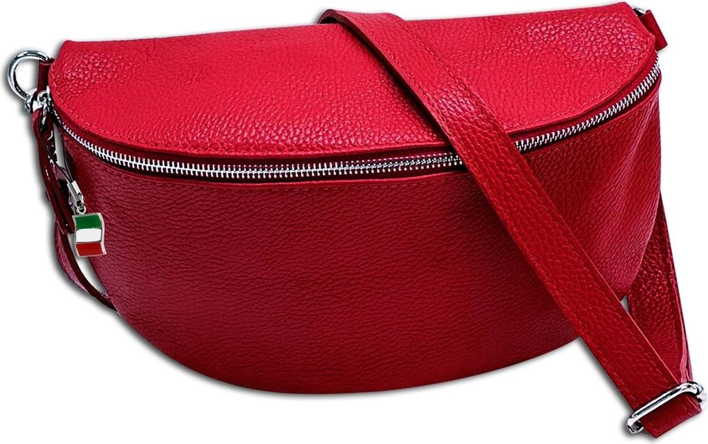 Florence Leder Tasche Gürteltasche rot OTF825R