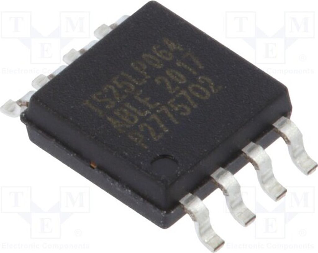 1x FLASH Speicher 64Mbit 2,3÷3,6V 133MHz QPI, serielle IS25LP064A-JBLE Serielle