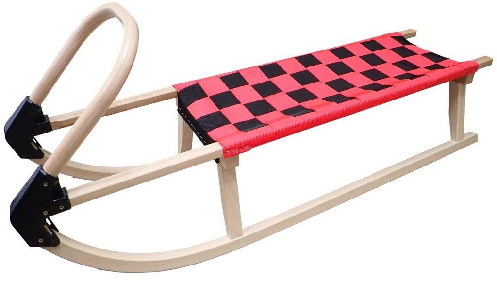 Holzschlitten 110 cm A2041 - rot