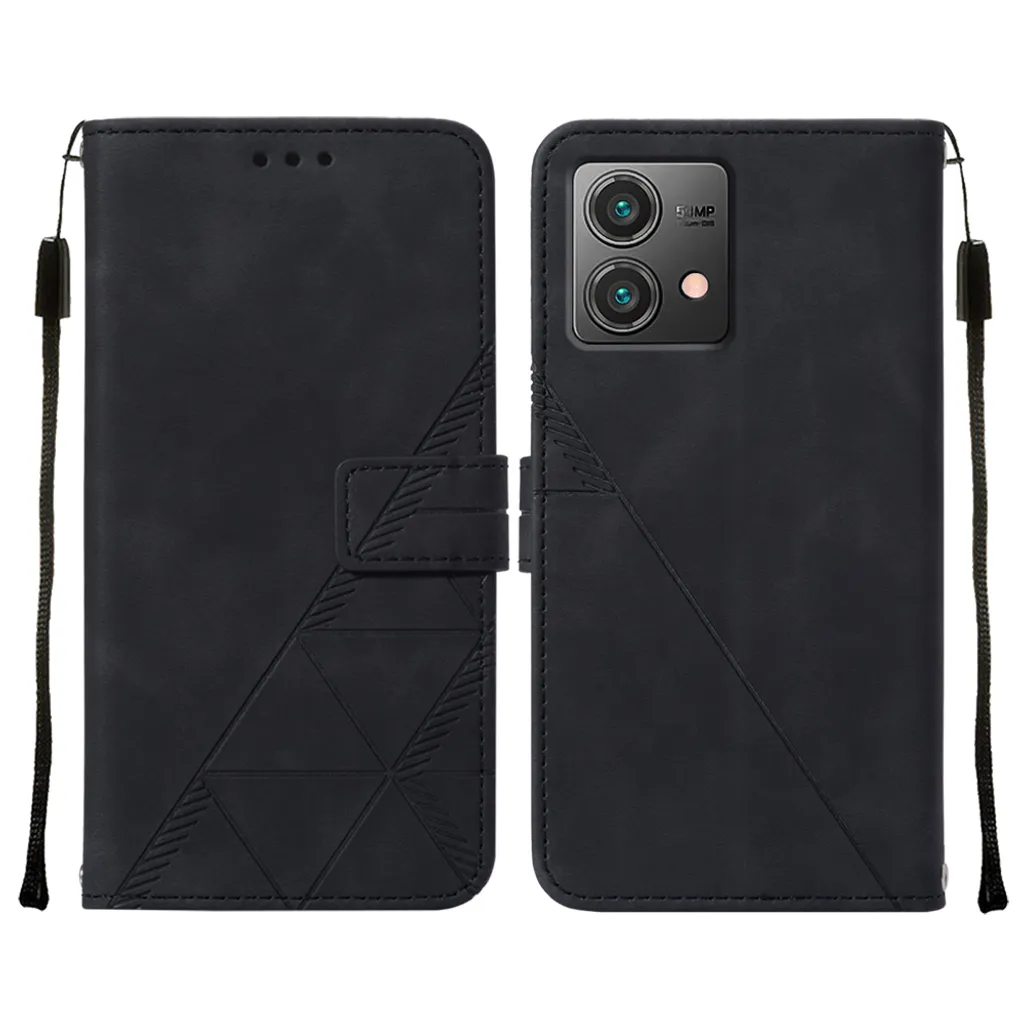 TEYYOS Custodia Portafoglio In Pelle Per Motorola Moto G84 5G – Flip Cover Con Slot Carte E Supporto, Blu - 3