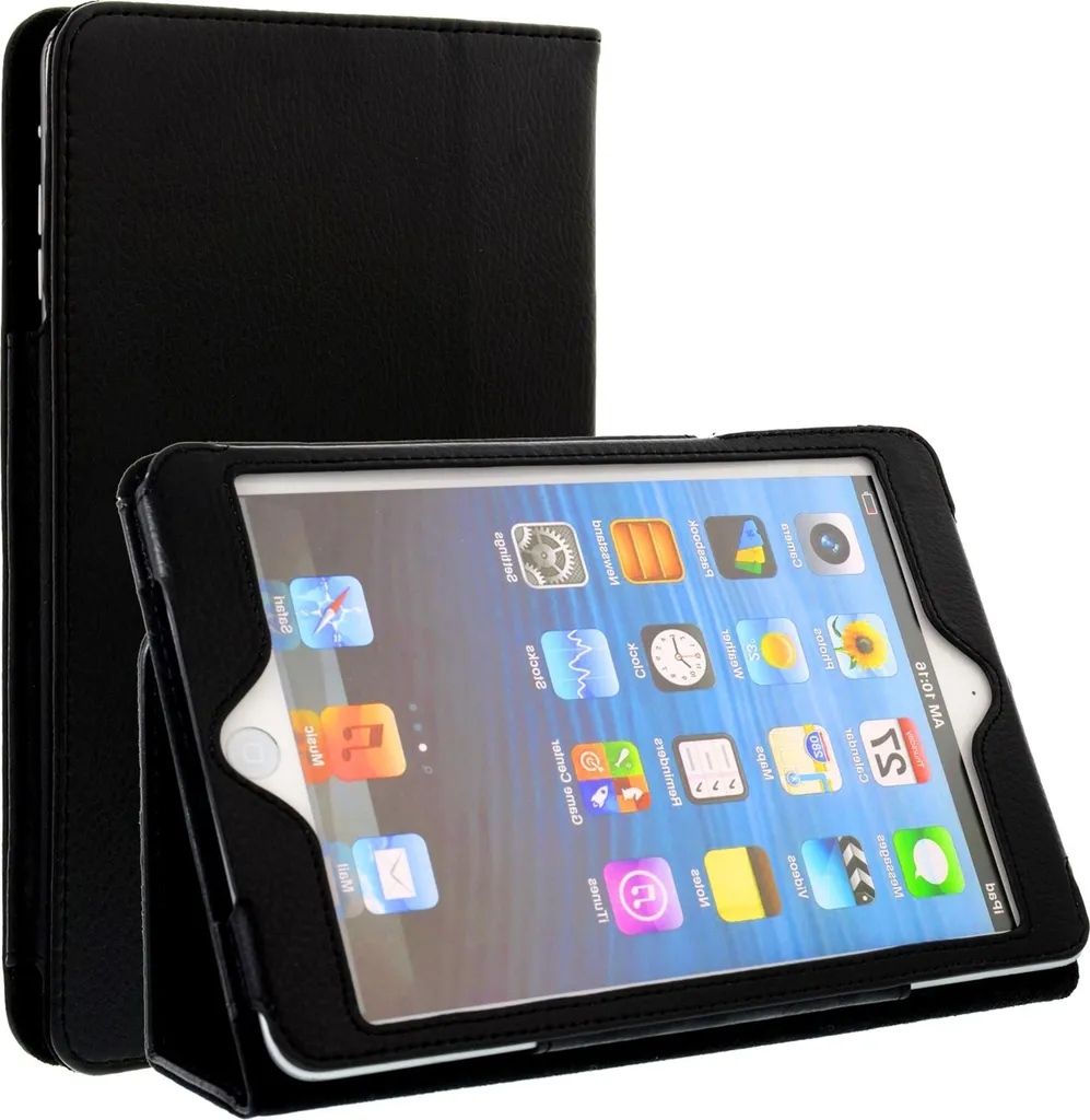 Custodia Viaggio iPad mini 4/5 | Pelle Finta Nera Anti-Graffio