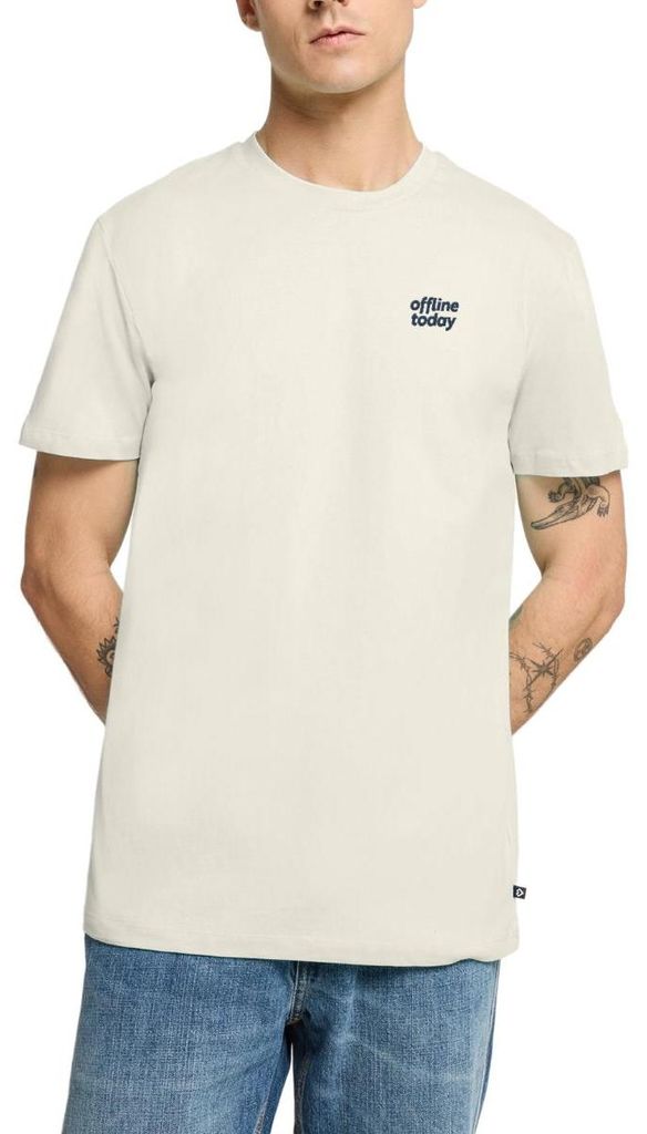 Spreadshirt Stickmotiv Offline Today Heute Offline Männer Premium T-Shirt, 5XL, Naturweiß