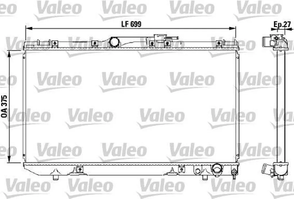 Radiateur VALEO 731569 haute performance OE 1640002200 Carina E T19
