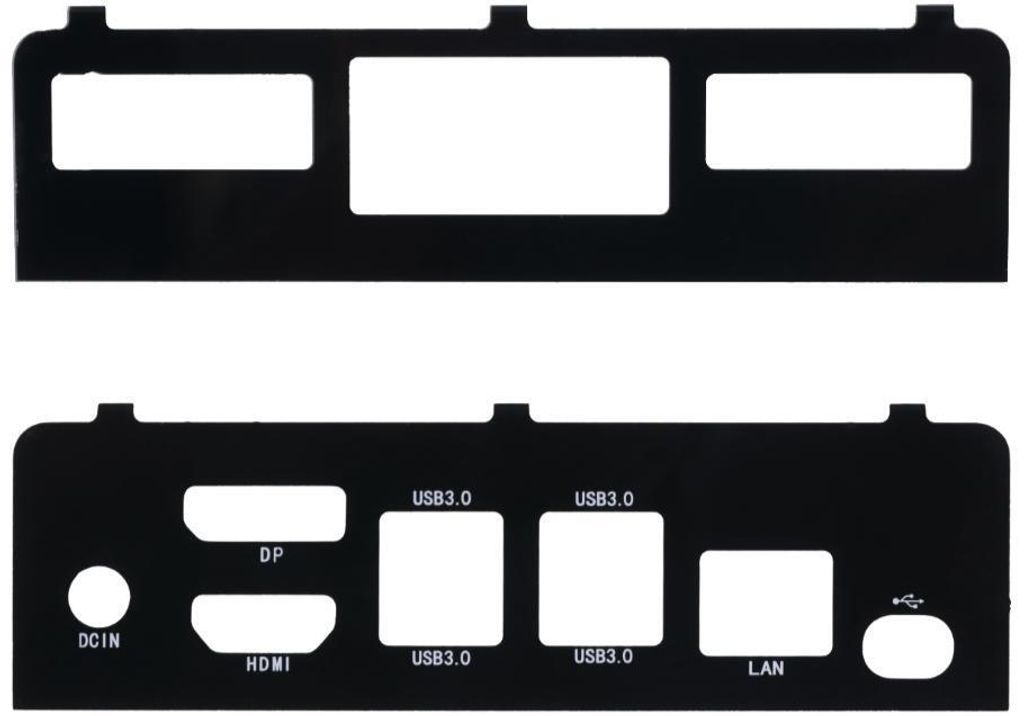 seeed Acryl-Seitenpaneele für NVIDIA Jetson Nano, re_computer Gehäuse, 1mm, Abstandshalter, schwarz