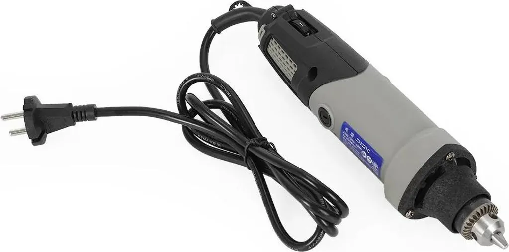 Utensile rotante - Mini smerigliatrice/incisore - 400 W senza spazzole - 5.000-28.000 giri/min - Campo di serraggio 0,6-6,5 mm - Spina 220 V EU - Cavo 1,6 m - Lunghezza 27 cm - Argento