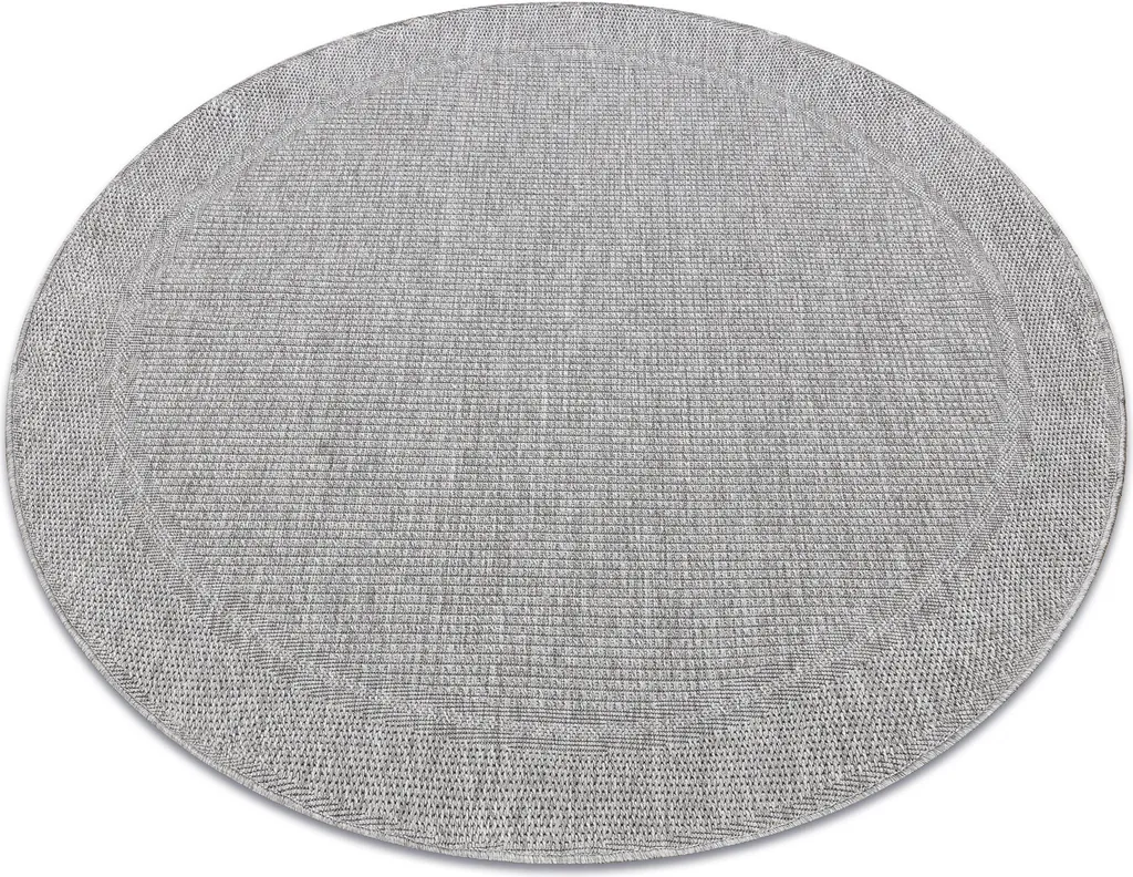 Tapis Rond TIMO 5979 Gris 200 cm : Entretien Facile et Haute Résistance