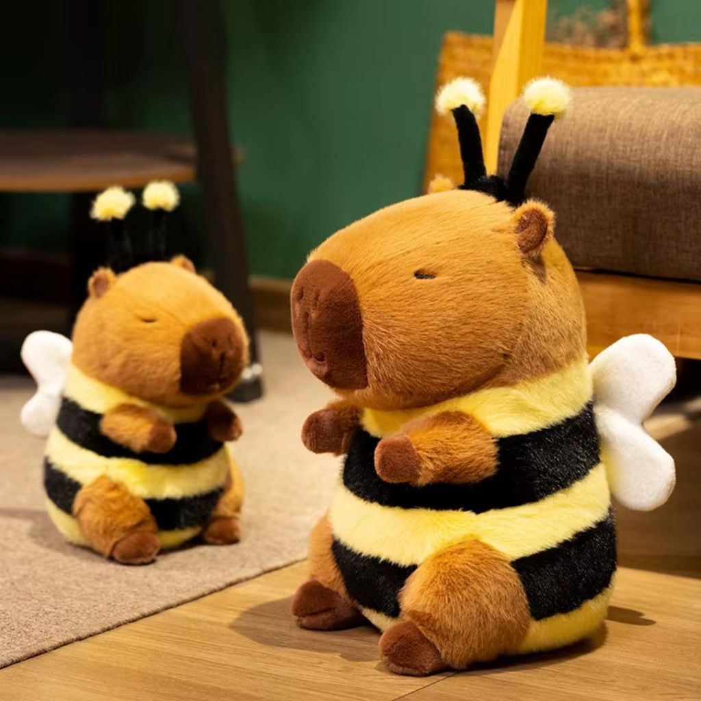 Capybara Bienen Kostüm Plüschtier Kuscheltier Stofftier Produktbild 