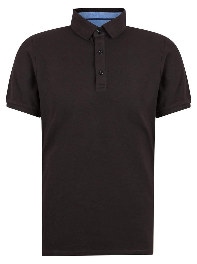 Di Selentino - Poloshirt für Herren NA198 (L) (Schwarz)