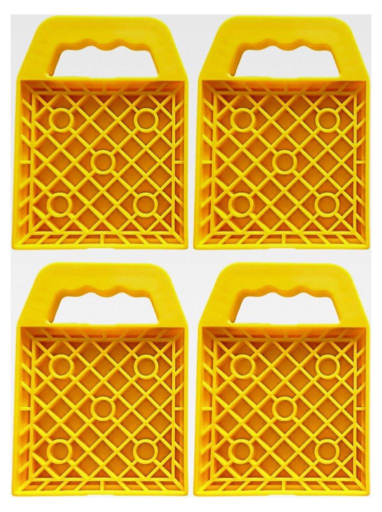 Nivellierpads | Abflachungsblock, 4er-Set, rutschfeste Nivellierungsmatte für Parken, Wohnwagen, Reisen, Picknick, Pool, Outdoor, Camping, Wartung...