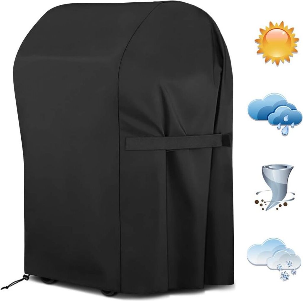 Grillabdeckung, wasserdichte Schutzhülle für Gasgrill, 77 x 67 x 110 cm, schwarz