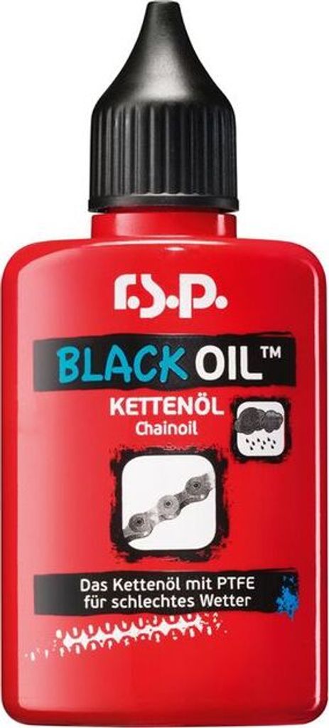 r.s.p. Black Oil Kettenöl 50 ml -   mit PTFE für Produktbild 