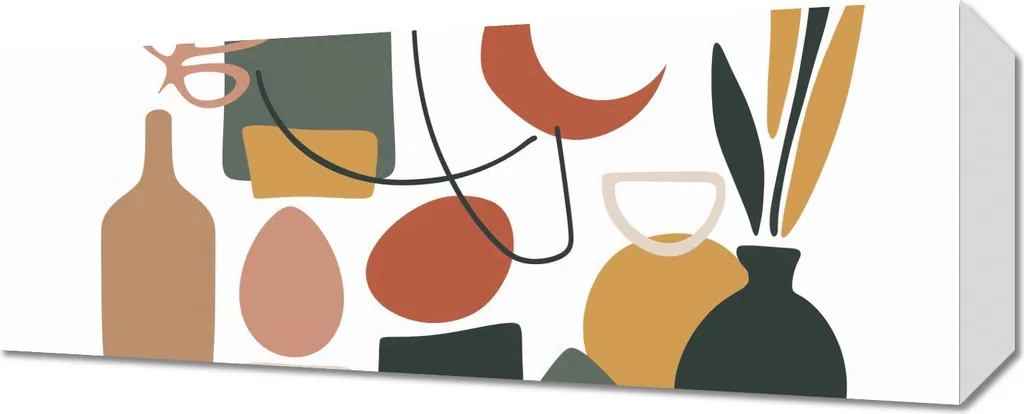 Image 50 x 20 cm Formes libérées : Habillez vos Murs Étroits avec Art