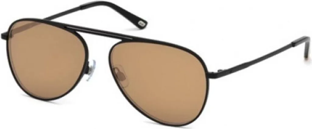 Montatura Web WE0206 02G 58 - Occhiali Unisex Nero Opaco Marrone Marcolin