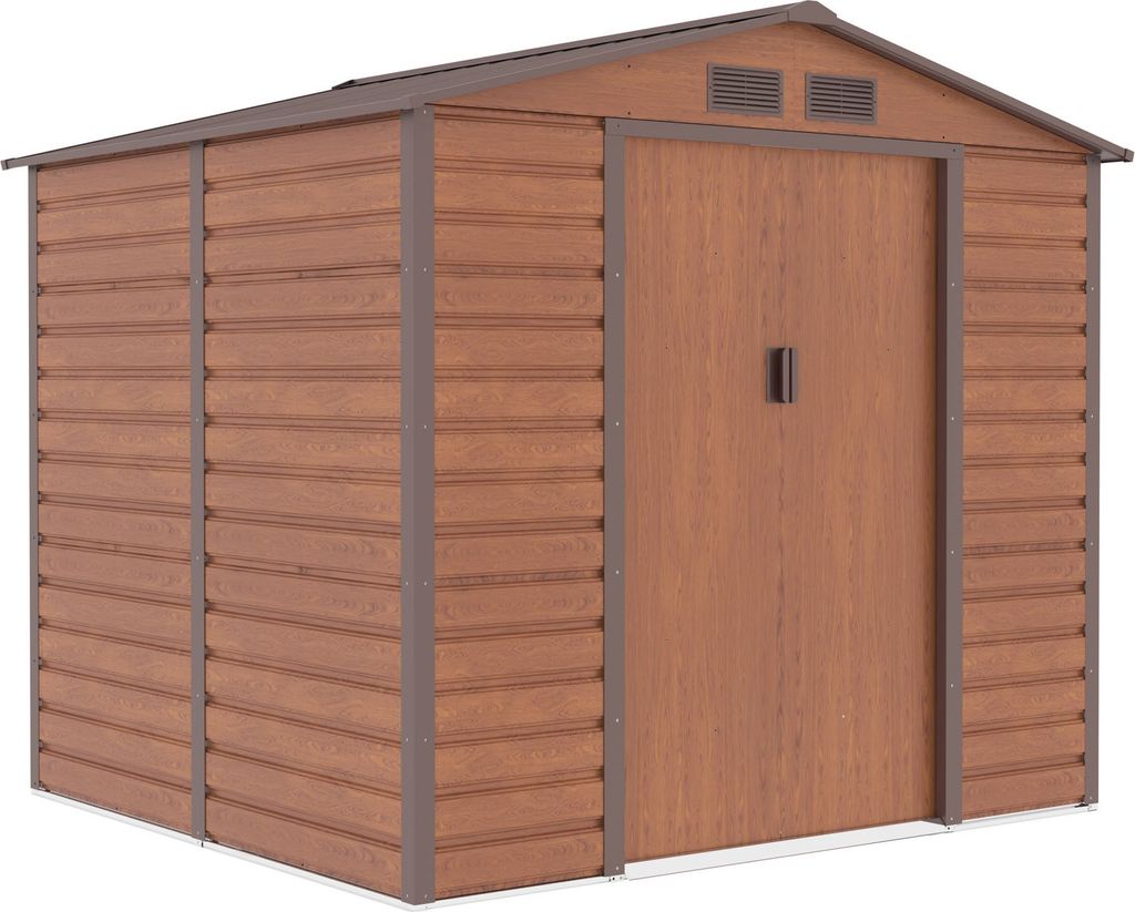 Abri de jardin G21 GAH 407 - 213 x 191 cm, brun Image du produit 