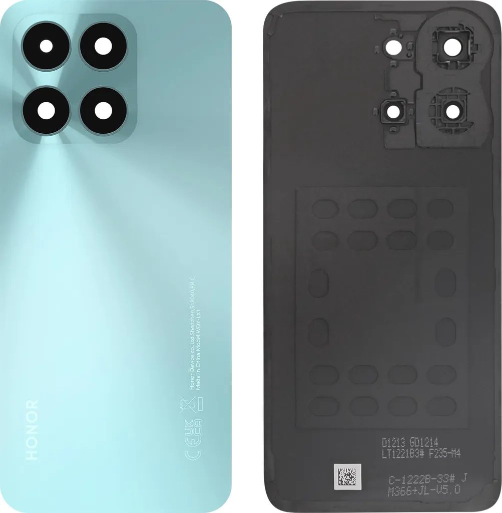 Vitre arrière Honor X6a Turquoise, pièce de rechange officielle Honor
