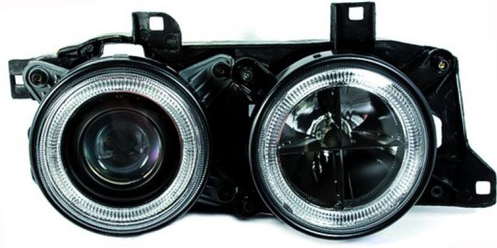 Diederichs Designscheinwerfer E32/34, 88-95 Klarglas /Schwarz