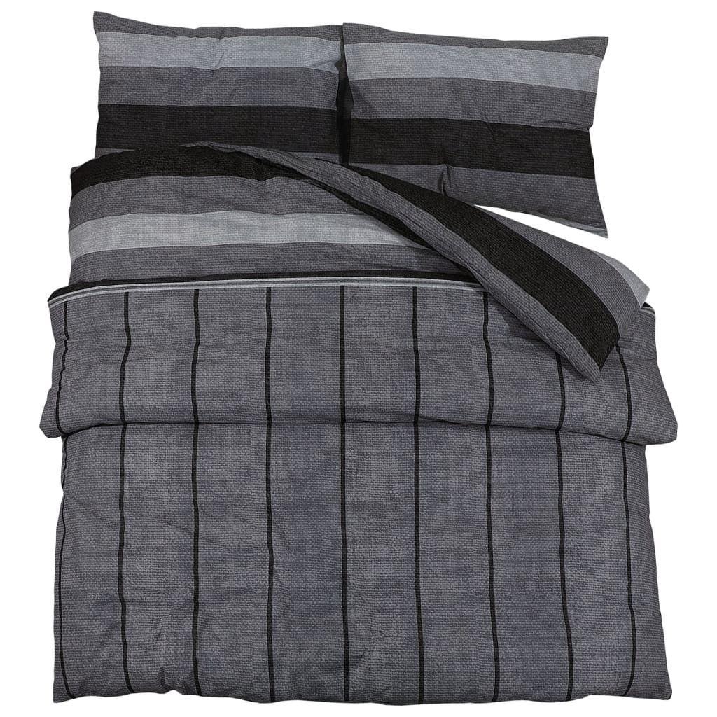 vidaXL Set di biancheria da letto grigio scuro 135x200 cm Immagine del prodotto 