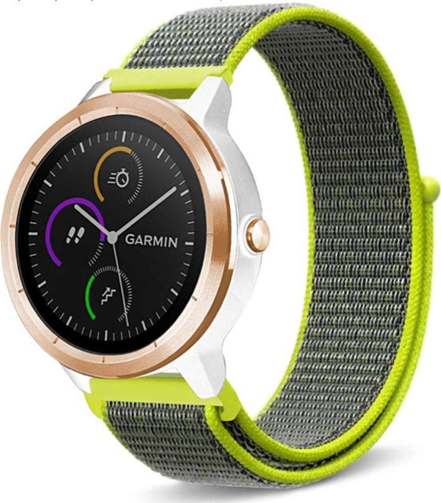 Strap-it Garmin Vivoactive 3 Nylonband (Fluoreszierend)