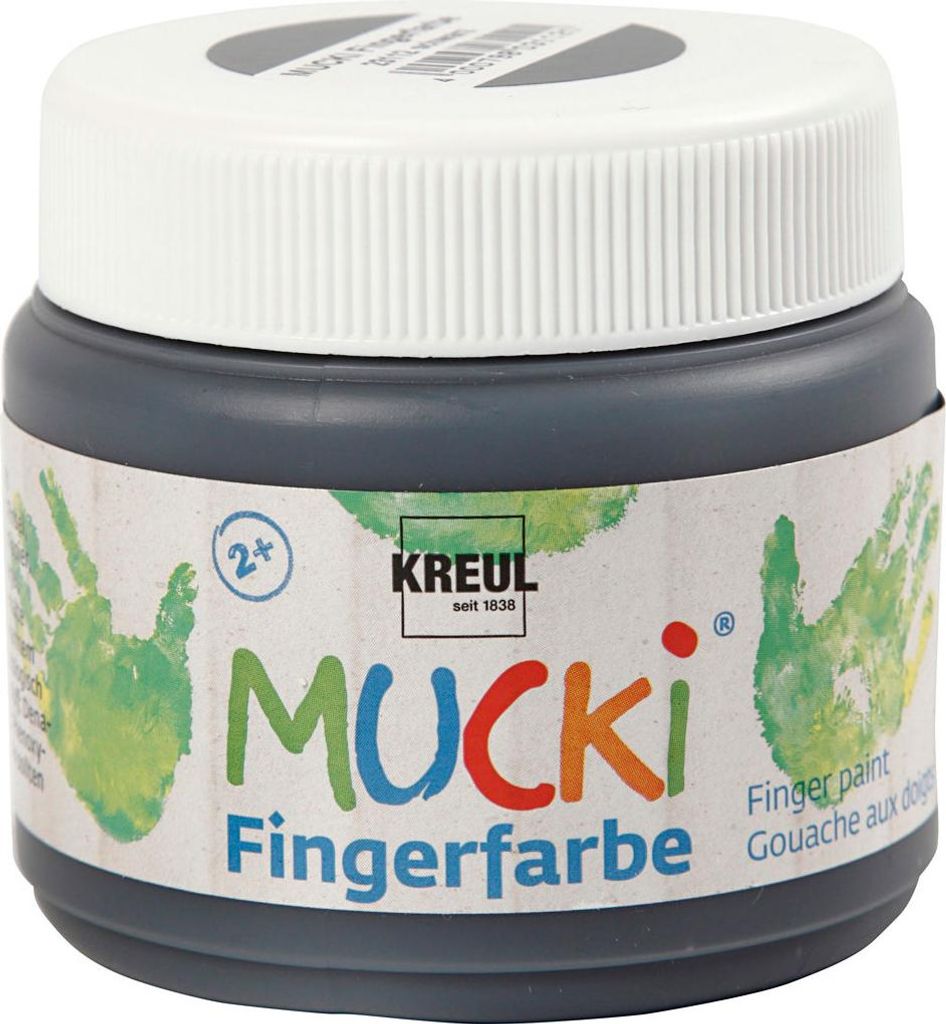 KREUL peinture au doigt "MUCKI", noir, 150 ml Image du produit 