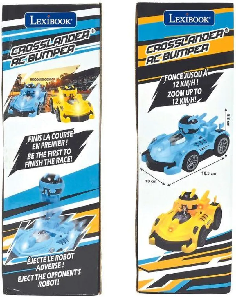 Voitures tamponneuses télécommandées Crosslander avec duel de figurines