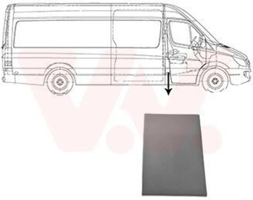 Modanatura Destra Montante B VAN WEZEL 3077416 - VW Crafter 30-50