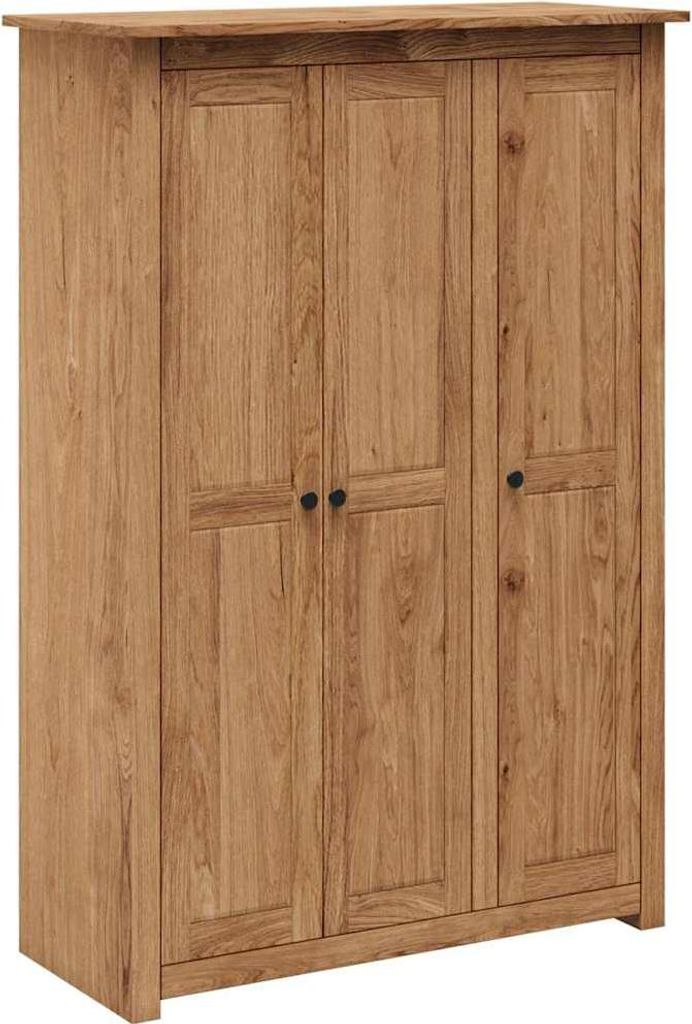 vidaXL Šatníková skriňa 3-dverová 118×50×171,5 cm borovica Obrázok produktu 