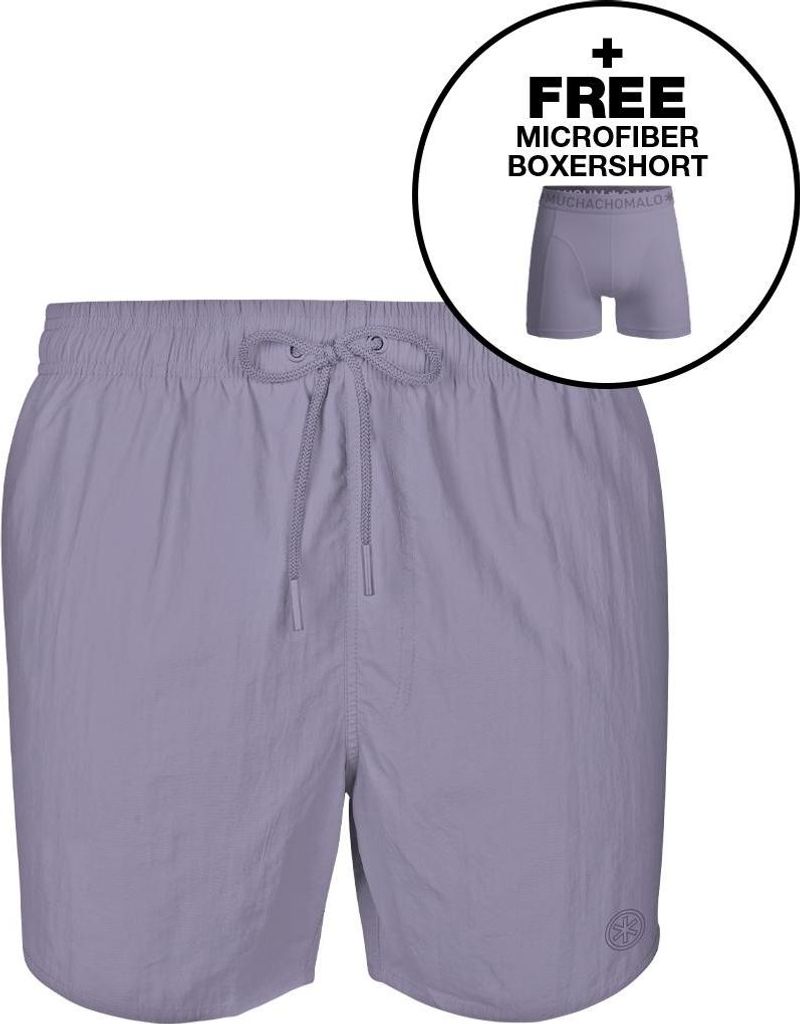 Muchachomalo Herren Badehose - 1 Stück - mit Mikrofaser Boxershort - SOLID2062-53 - M