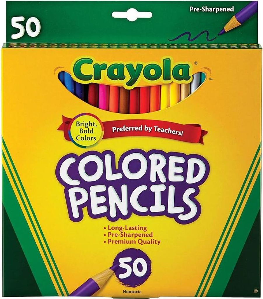 Angespitzte Schulstifte für Kinder Crayola Bleistifte 50 Produktbild 