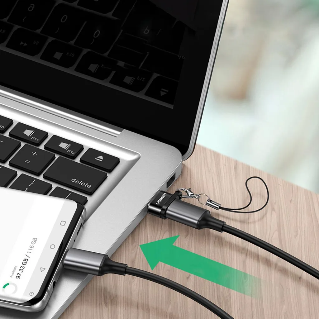 Ugreen Usb Adapter Us280 Usb-C a Usb-A 2.0 (nero) - 12