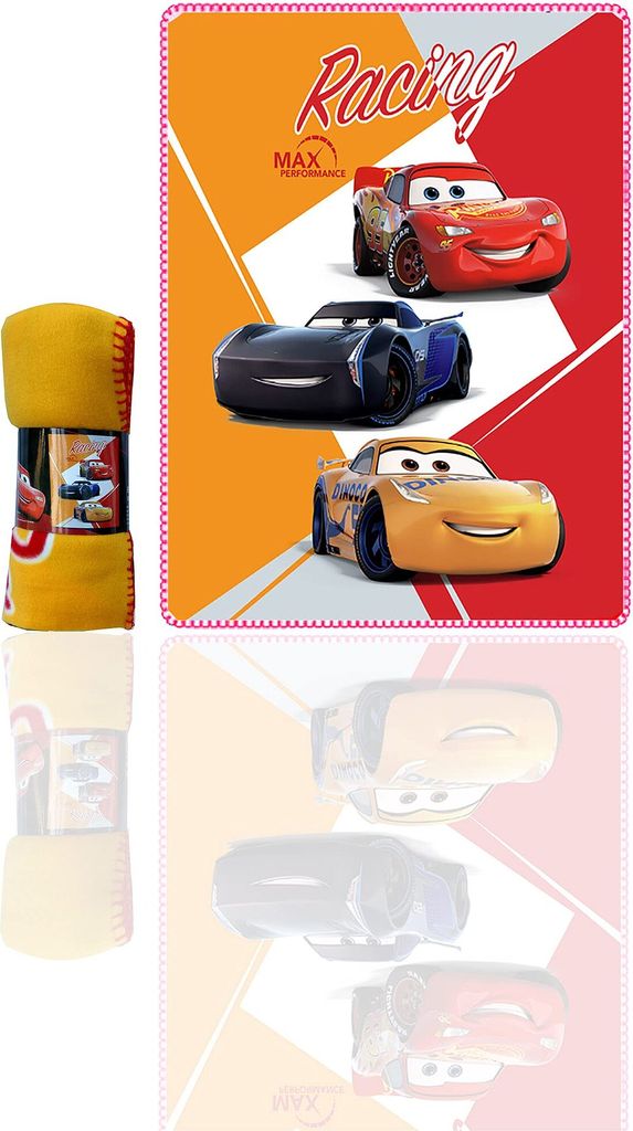 Disney Pixar Cars Fleecedecke Blesk McQueen, Dinoco Cruz Obrázek produktu 5