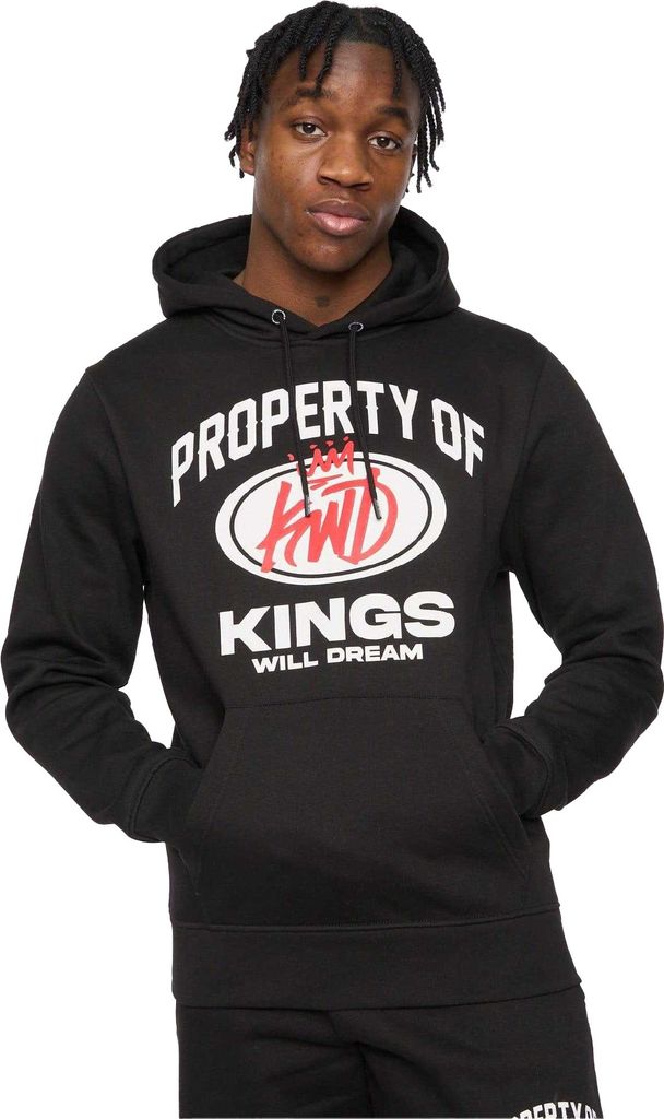 Kings Will Dream - Kapuzenpullover für Herren, Über den Kopf GT10863 (M) (Schwarz)