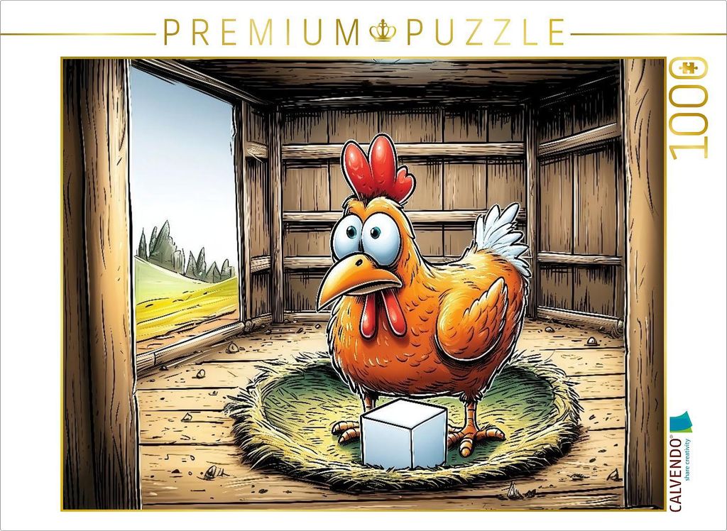 CALVENDO Puzzle Eckige Eier | 1000 Teile Lege-Größe 64x48cm Foto-Puzzle für glückliche Stunden