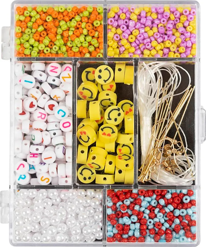 Kit perles arc-en-ciel pour fabriquer des bijoux personnalisés